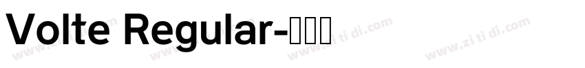 Volte Regular字体转换